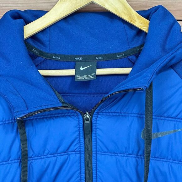 NIKE Therma Winterzed Full-zip Hoodie Mens Blue size XXL AO1440 478 - Picture 8 of 15